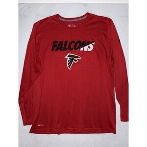 Nike Atlanta Falcons NFL On Field‎ Apparel Dri Fit Shirt Long Sleeve Men's 2XL
